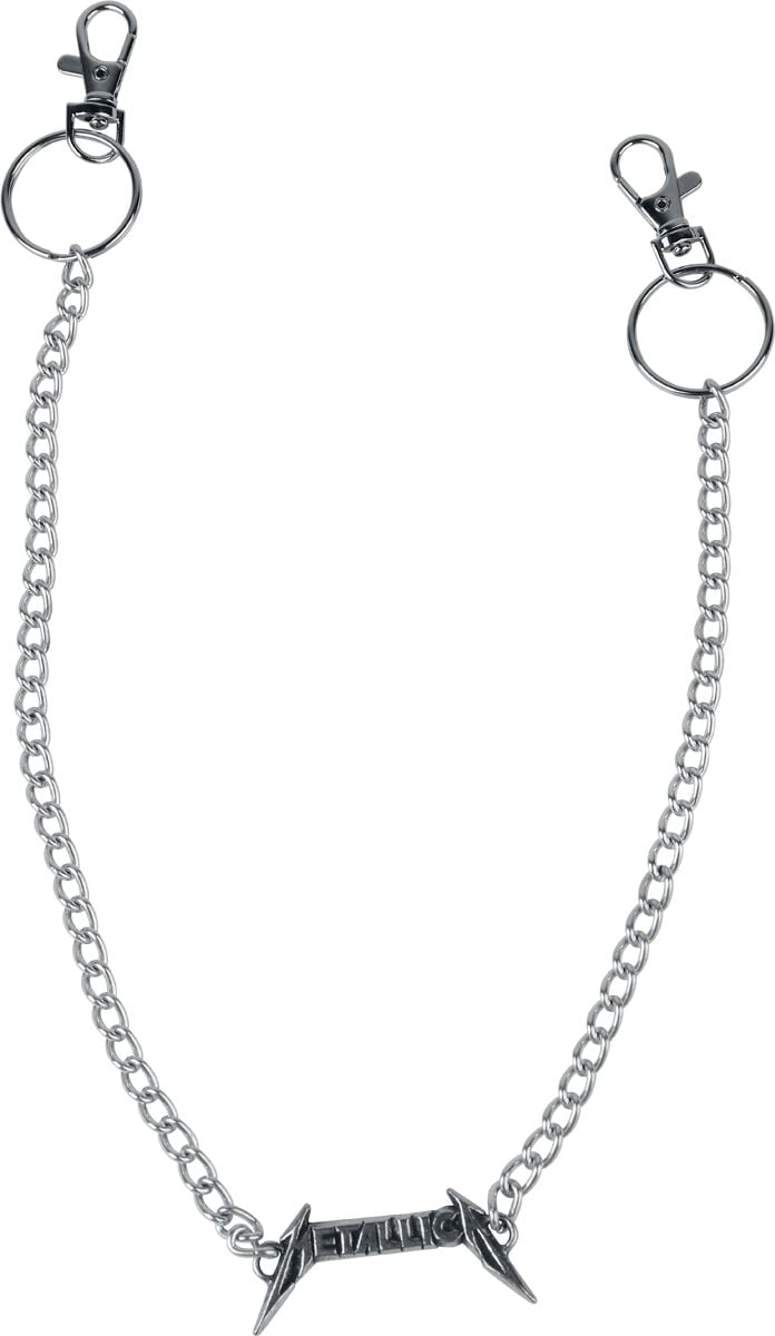 Metallica Logo Geldbörsen Kette silberfarben von metallica