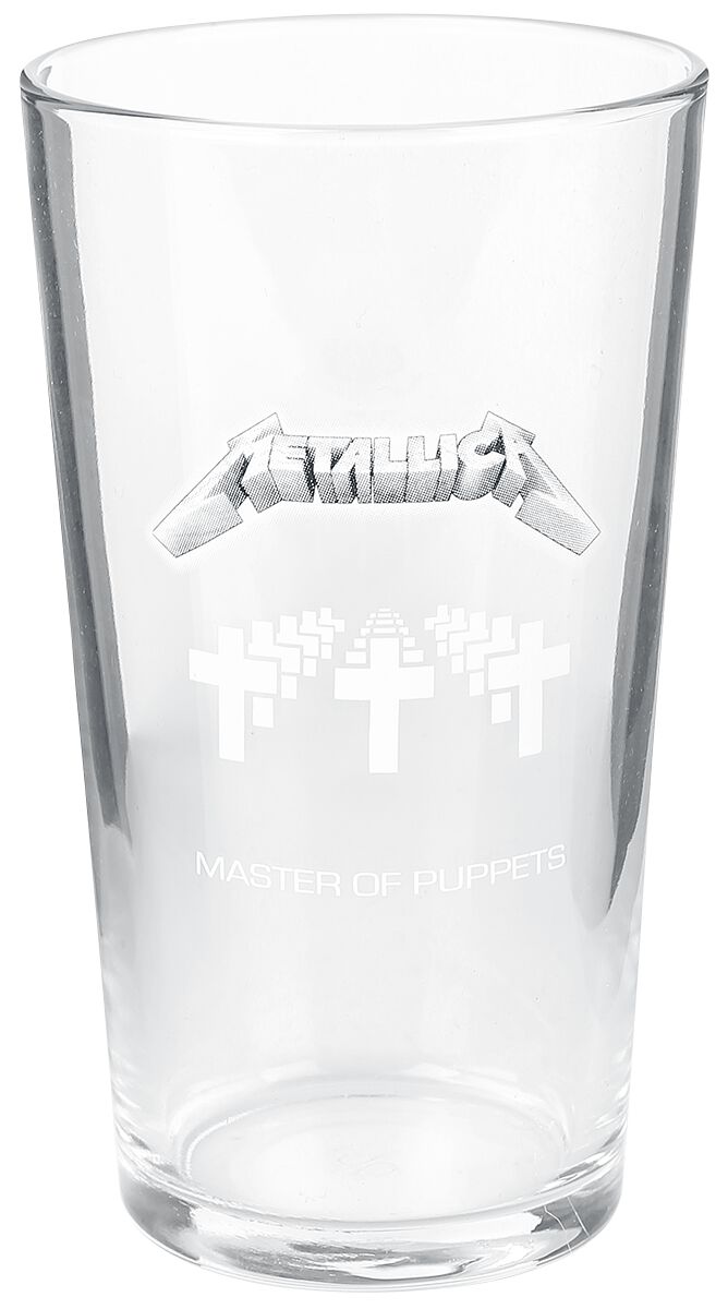 Metallica Master Of Puppets Bierglas klar von metallica