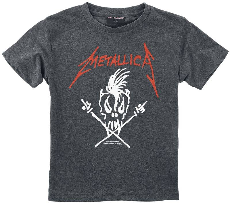Metallica Metal-Kids - Scary Guy T-Shirt anthrazit meliert in 116 von metallica