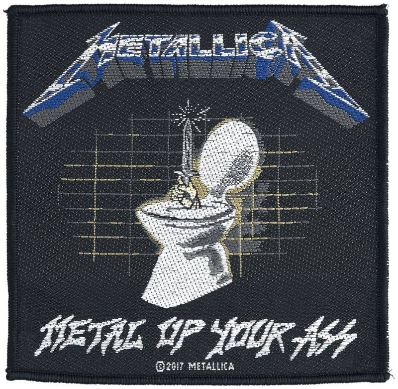 Metallica - Metal Up Your Ass - Patch - schwarz|weiß|blau von metallica