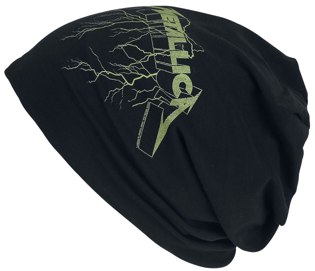 Metallica Mütze - Splatter Lightning - Light Beanie - schwarz  - Lizenziertes Merchandise! von metallica