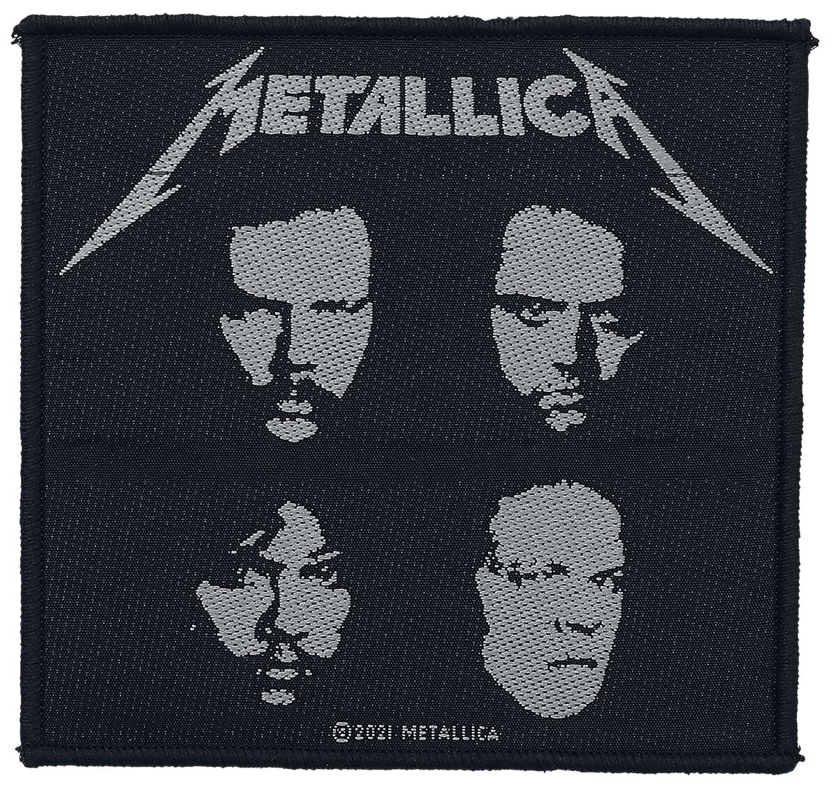 Metallica Patch - Black album - schwarz/weiß  - Lizenziertes Merchandise! von metallica