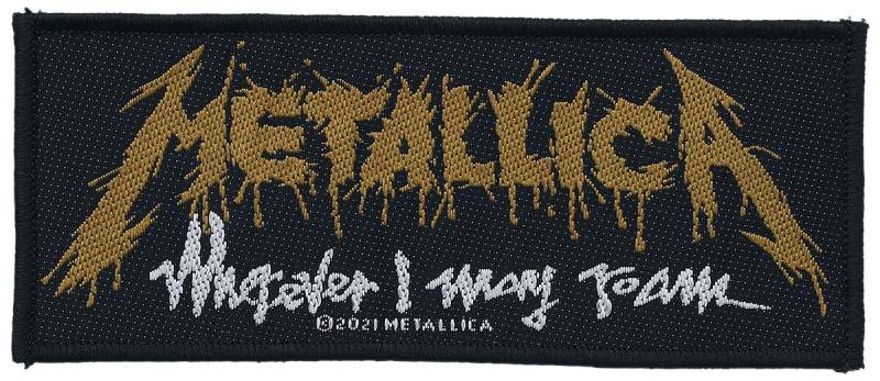 Metallica Patch - Wherever I May Roam - schwarz/weiß/gelb  - Lizenziertes Merchandise! von metallica