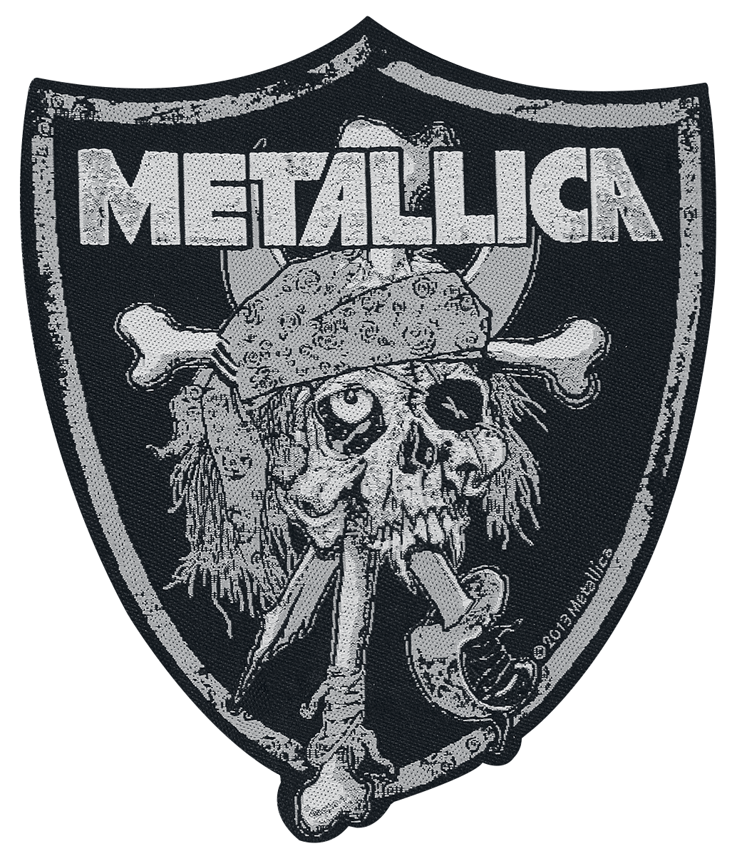 Metallica - Raiders Skull - Patch - schwarz| grau von metallica
