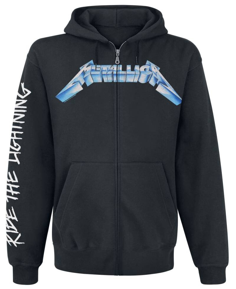 Metallica Ride The Lightning Kapuzenjacke schwarz in XXL von metallica