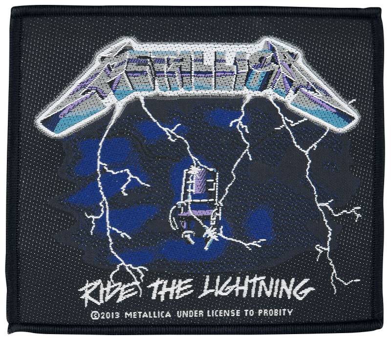 Metallica Ride The Lightning Patch schwarz blau weiß von metallica