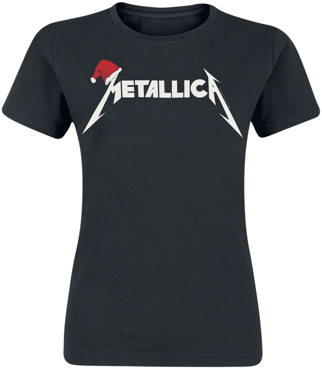 Metallica Santa Hat Logo T-Shirt schwarz in XL von metallica