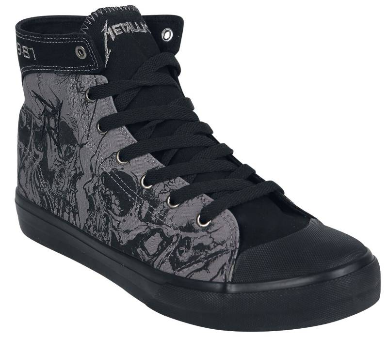 Metallica Sneaker high - EMP Signature Collection - EU37 bis EU47 - Größe EU43 - grau/schwarz  - EMP exklusives Merchandise! von metallica