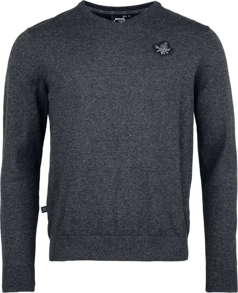 Metallica Strickpullover - EMP Signature Collection - M bis 3XL - für Männer - Größe L - dunkelgrau meliert  - EMP exklusives Merchandise! von metallica