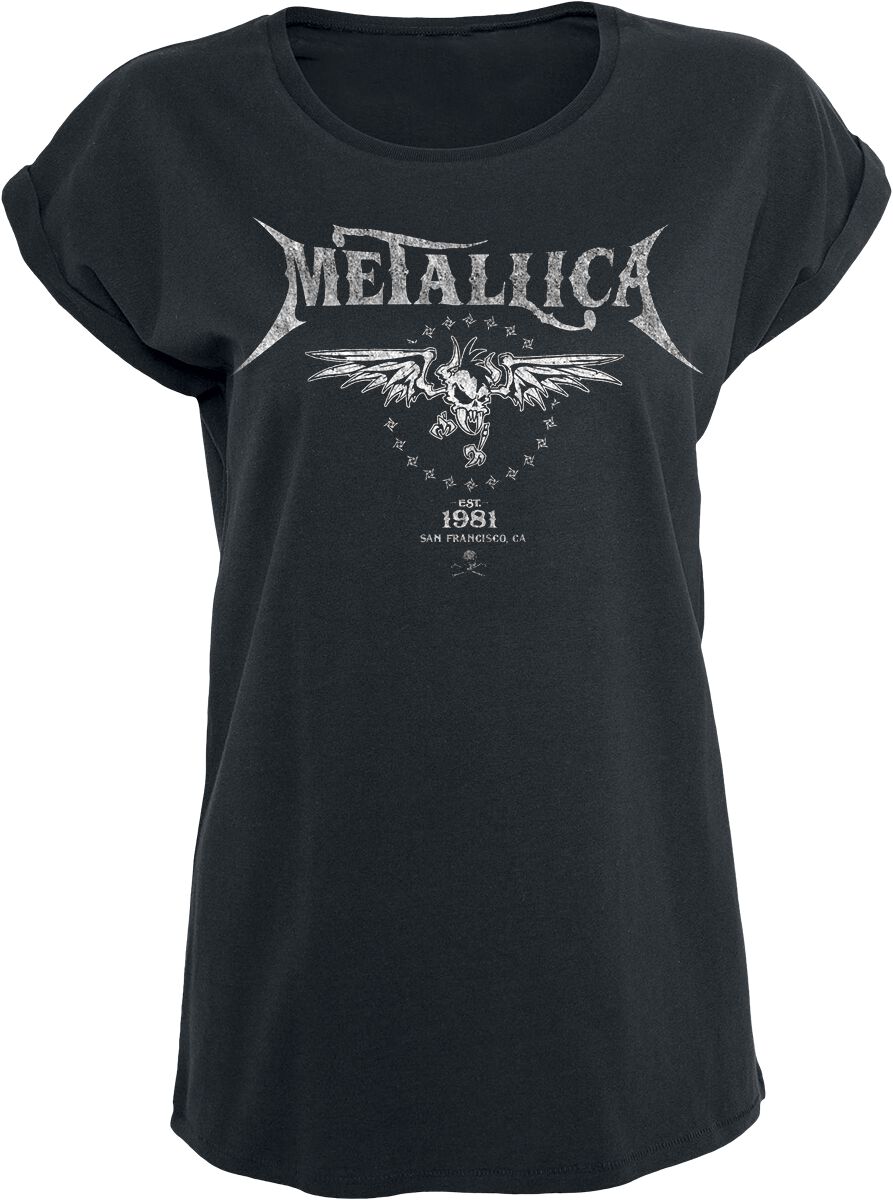 Metallica T-Shirt - Biker - S bis 5XL - für Damen - Größe M - schwarz  - Lizenziertes Merchandise! von metallica