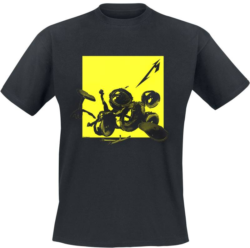 Metallica T-Shirt - Broken/Burnt Drums (M72) - S bis XL - für Männer - Größe M - schwarz  - Lizenziertes Merchandise! von metallica