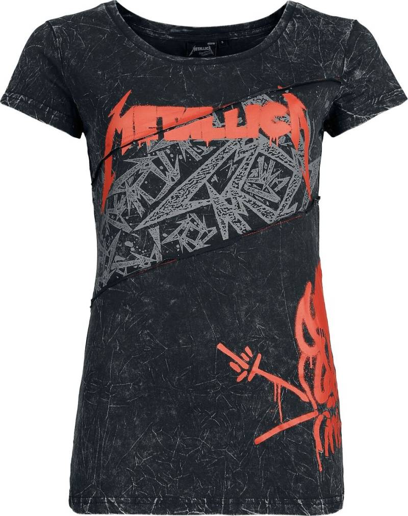 Metallica T-Shirt - S bis XXL - für Damen - Größe L - dunkelgrau  - EMP exklusives Merchandise! von metallica