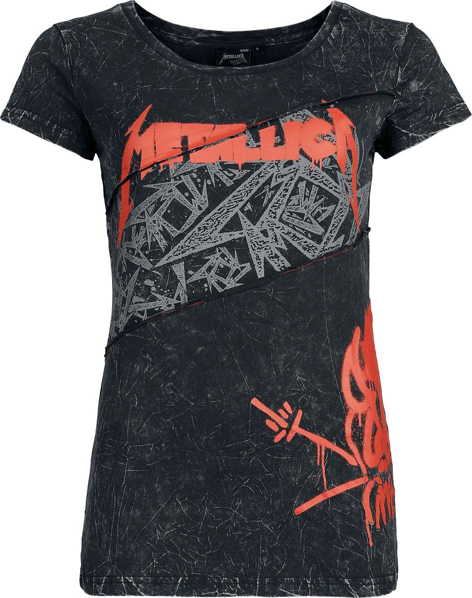 Metallica T-Shirt - EMP Siganture Collection - S bis XXL - für Damen - Größe M - dunkelgrau  - EMP exklusives Merchandise! von metallica