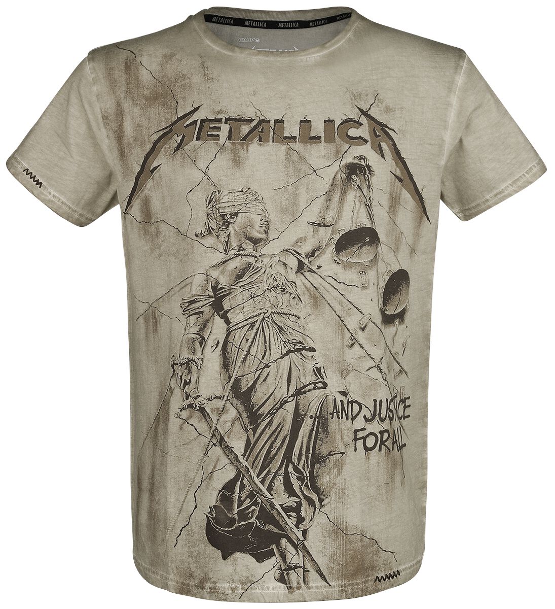 Metallica T-Shirt - EMP Signature Collection - S bis 5XL - für Männer - Größe 5XL - khaki  - EMP exklusives Merchandise! von metallica