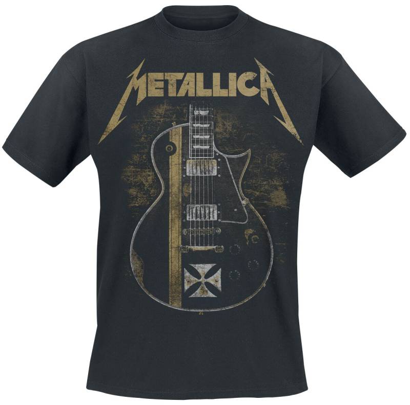 Metallica T-Shirt - Hetfield Iron Cross Guitar - S bis 5XL - Größe XXL - schwarz  - Lizenziertes Merchandise! von metallica