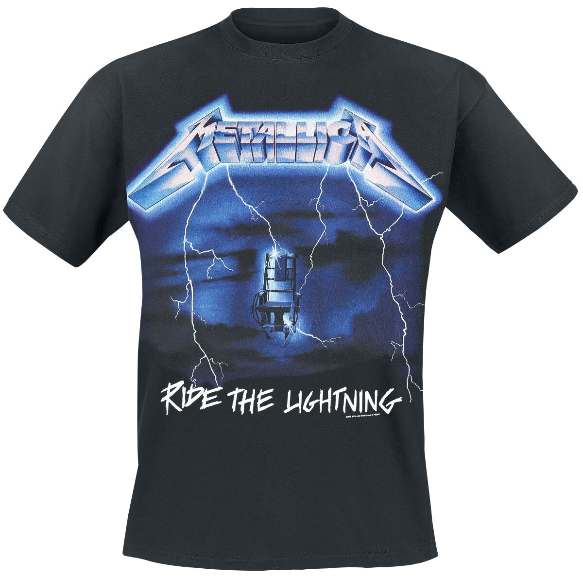 Metallica T-Shirt - Ride The Lightning - S bis 5XL - Größe S - schwarz  - Lizenziertes Merchandise! von metallica