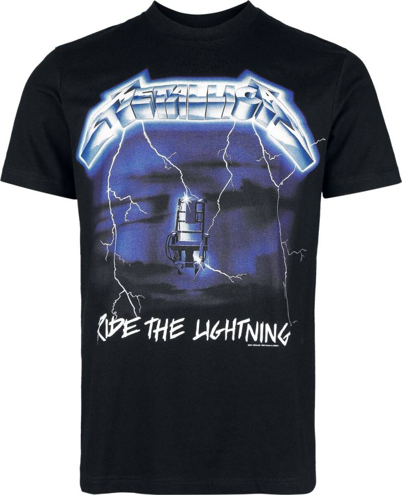 Metallica T-Shirt - Ride The Lightning - Heavyweight - S bis XXL - für Männer - Größe S - schwarz - Lizenziertes Merchandise! Metallica T-Shirt - Ride The Lightning - Heavyweight - S bis XXL - für Männer - Größe S - schwarz - Lizenziertes Merchandise! von metallica