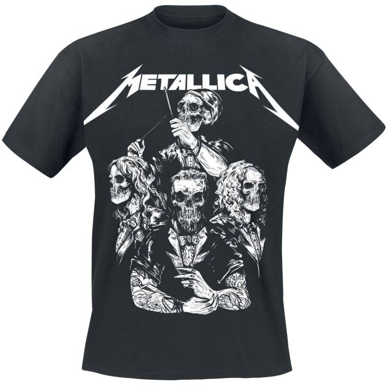 Metallica T-Shirt - S&M2 Skull Tux - S bis XXL - für Männer - Größe L - schwarz  - Lizenziertes Merchandise! von metallica