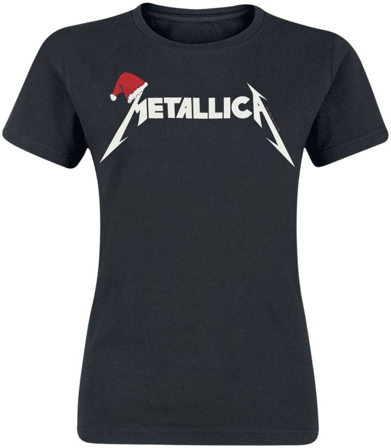 Metallica T-Shirt - Santa Hat Logo - S bis XXL - für Damen - Größe M - schwarz  - Lizenziertes Merchandise! von metallica