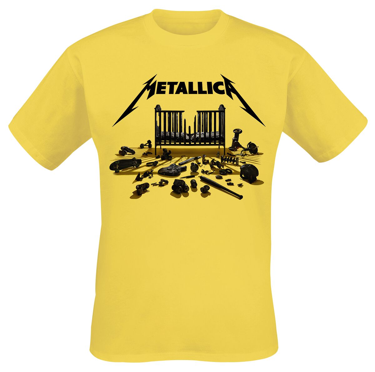 Metallica T-Shirt - Simplified Cover (M72) - S bis 4XL - für Männer - Größe L - gelb  - Lizenziertes Merchandise! von metallica