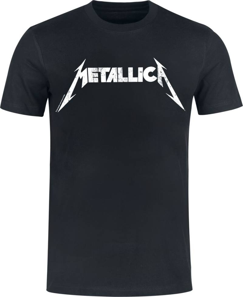 Metallica T-Shirt - Textured Logo - Heavyweight - S bis XXL - für Männer - Größe XXL - schwarz  - Lizenziertes Merchandise! von metallica