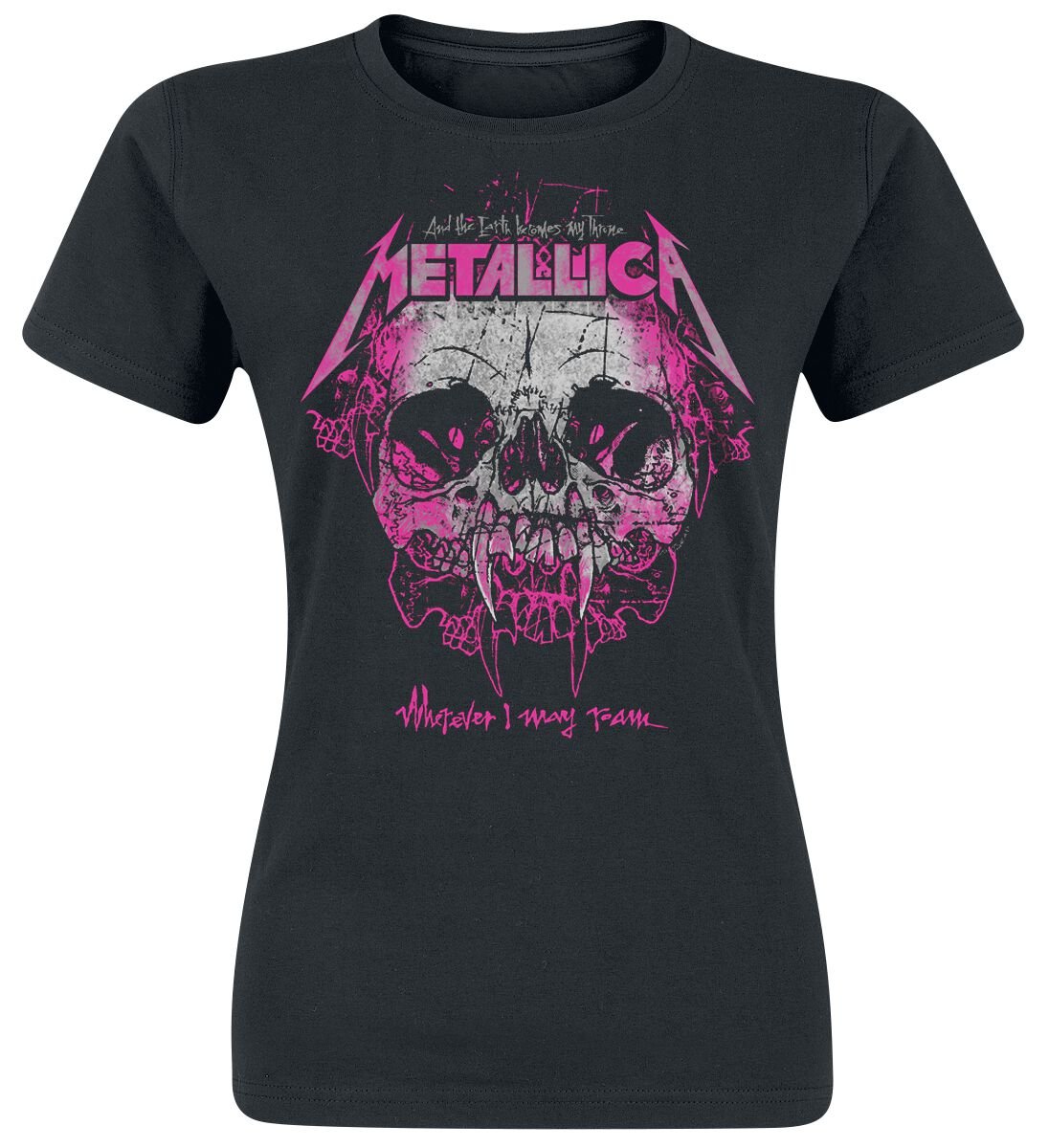 Metallica T-Shirt - Wherever I May Roam - S bis XXL - für Damen - Größe L - schwarz - Lizenziertes Merchandise! Metallica T-Shirt - Wherever I May Roam - S bis XXL - für Damen - Größe L - schwarz - Lizenziertes Merchandise! von metallica
