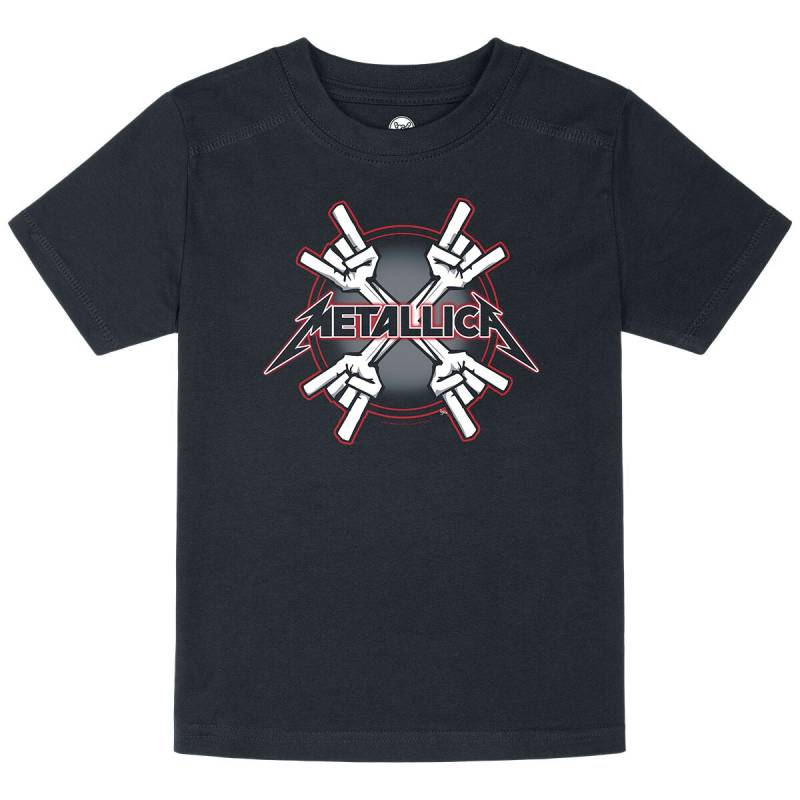 Metallica T-Shirt für Kleinkinder - Metal-Kids - Crosshorns - für Mädchen & Jungen - schwarz  - Lizenziertes Merchandise! von metallica