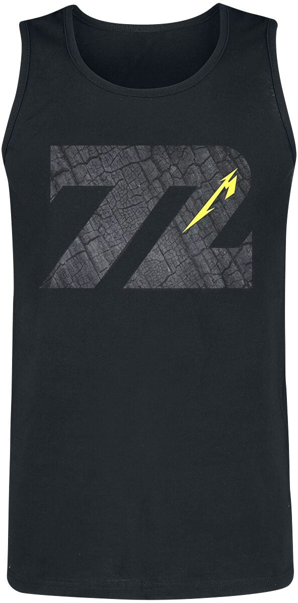 Metallica Tank-Top - Charred 72 (M72) - S bis 5XL - für Männer - Größe 4XL - schwarz  - Lizenziertes Merchandise! von metallica