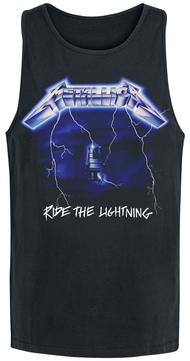 Metallica Tank-Top - Ride The Lightning - M bis 5XL - für Männer - Größe 5XL - schwarz  - Lizenziertes Merchandise! von metallica