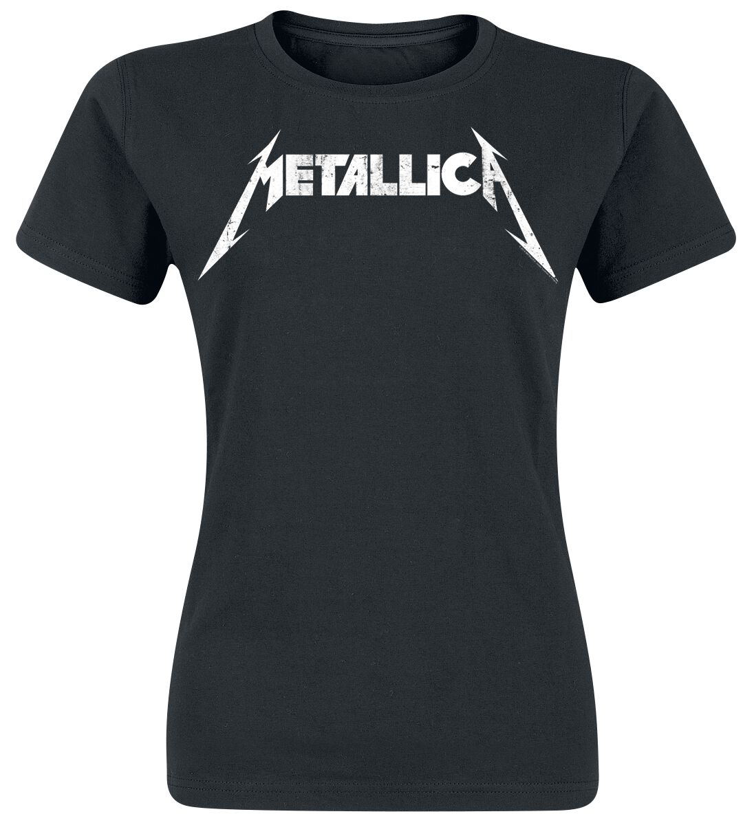 Metallica Textured Logo T-Shirt schwarz in L von metallica