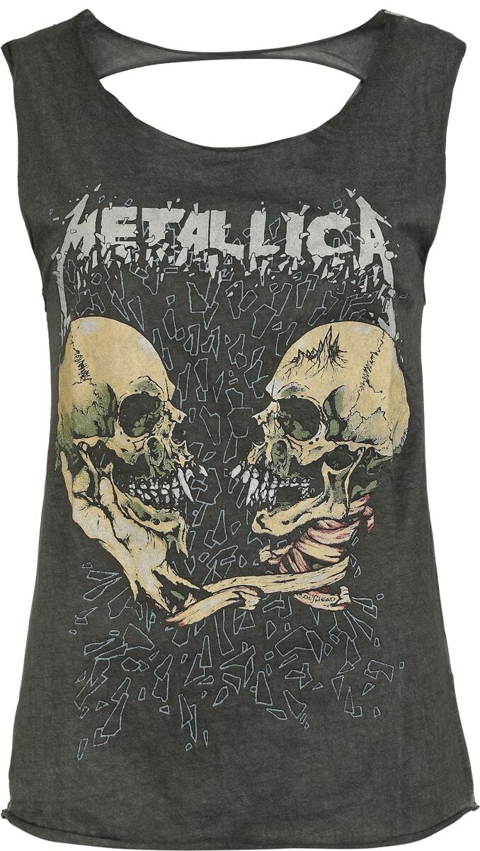 Metallica Top - EMP Signature Collection - S bis 3XL - für Damen - Größe L - dunkelgrau  - EMP exklusives Merchandise! von metallica