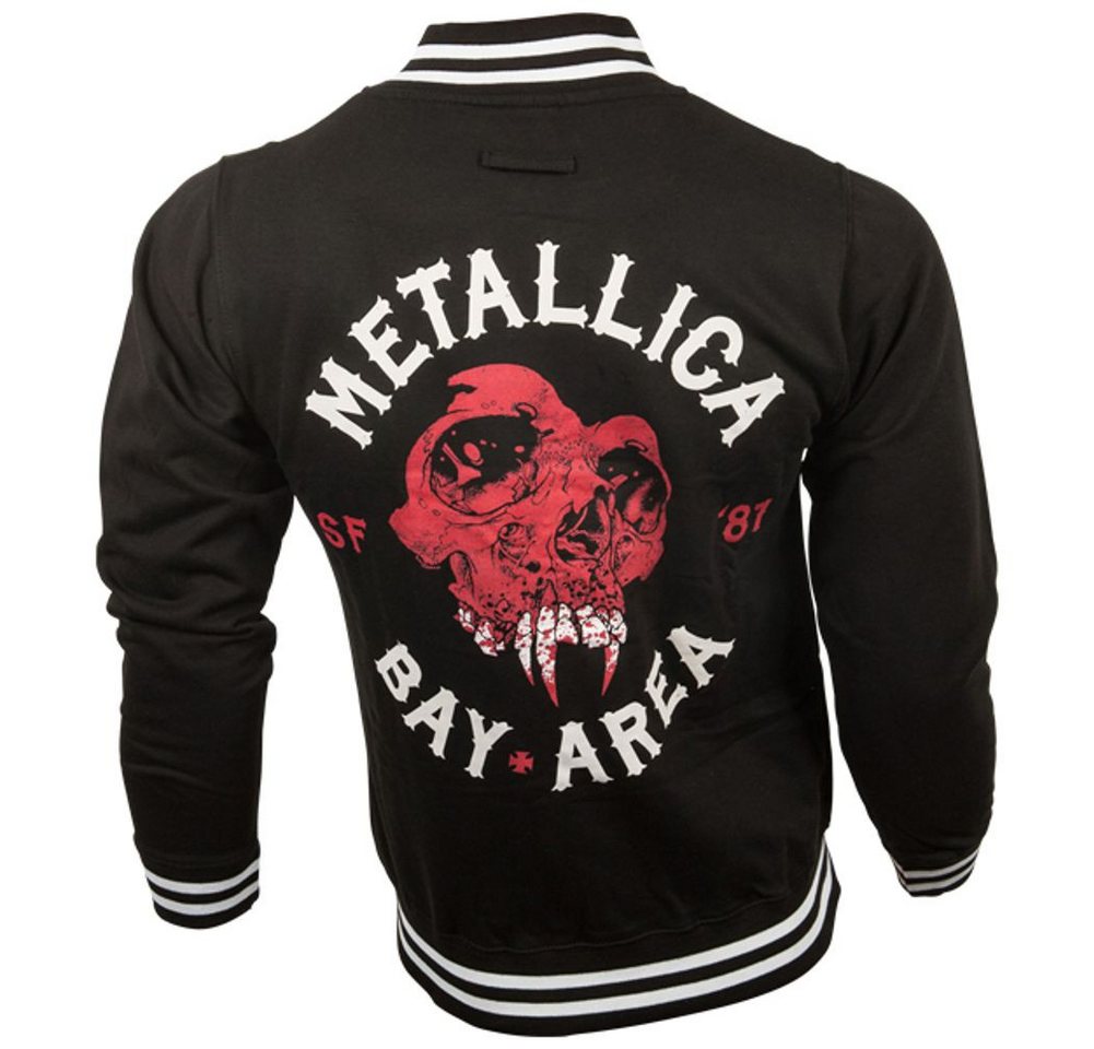 metallica Collegejacke METALLICA SF81 bay Area Herren Jacke schwarz Gr.S von metallica