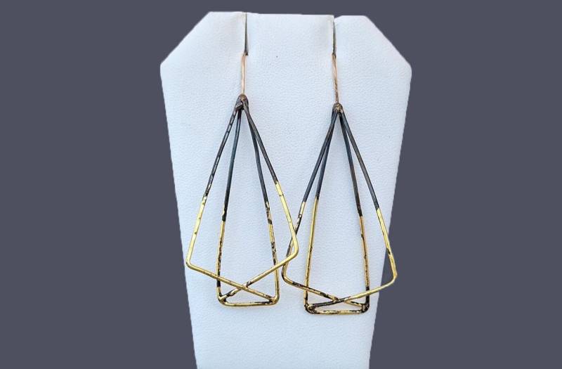 stahl Prisma Ohrringe von metamorph