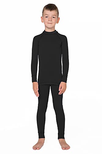 Kinder Funktionsunterwäsche Set antibakterielles skiunterwäsche Silberionen Jungen unterwäsche Gewebe Mädchen Thermoaktiv unterwäsche Lang-arm Shirt Unterhose Kinder Baselayer Apparel Set von meteor