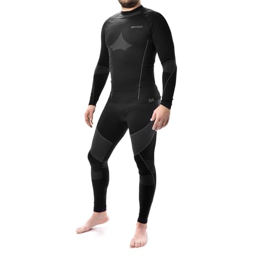 meteor® Thermounterwäsche Herren Funktionswäsche Atmungsaktiv Set Thermoaktiv unterwäsche Thermounterhemd Funktionsunterwäsche Skiunterwäsche Jungen Thermo Sportunterwäsche von meteor