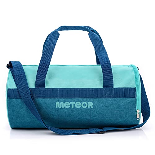meteor Sporttasche Kinder 25L runde Tasche Gym Tasche Herren schwimmtasche Reisetasche Urlaubstasche klein Fitnesstasche Kindertaschen Schule-Taschen turntasche Jungen von meteor