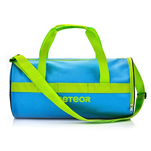 meteor Sporttasche Kinder 25L runde Tasche Gym Tasche Herren schwimmtasche Reisetasche Urlaubstasche klein Fitnesstasche Damen Riementasche Kindertaschen Schule-Taschen turntasche Jungen von meteor