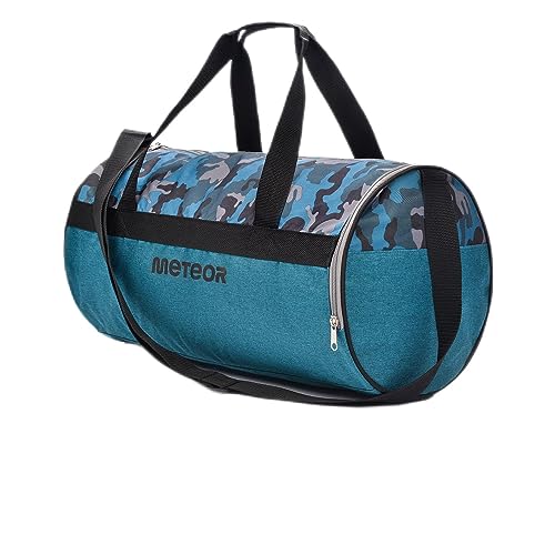 meteor Sporttasche Kinder 25L runde Tasche Gym Tasche Herren schwimmtasche Reisetasche Urlaubstasche klein Fitnesstasche Kindertaschen Schule-Taschen turntasche Jungen von meteor