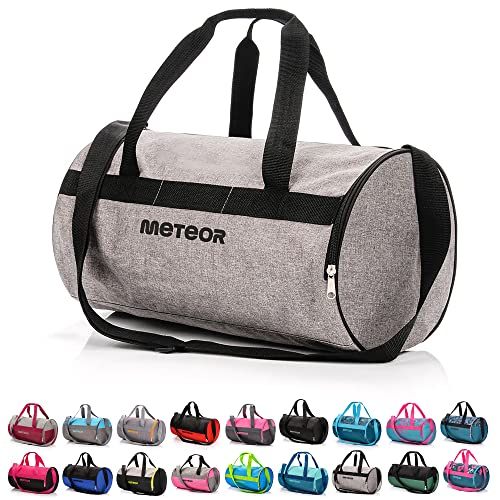 meteor Sporttasche Kinder 25L runde Tasche Gym Tasche Herren schwimmtasche Reisetasche Urlaubstasche klein Fitnesstasche Kindertaschen Schule-Taschen turntasche Jungen von meteor