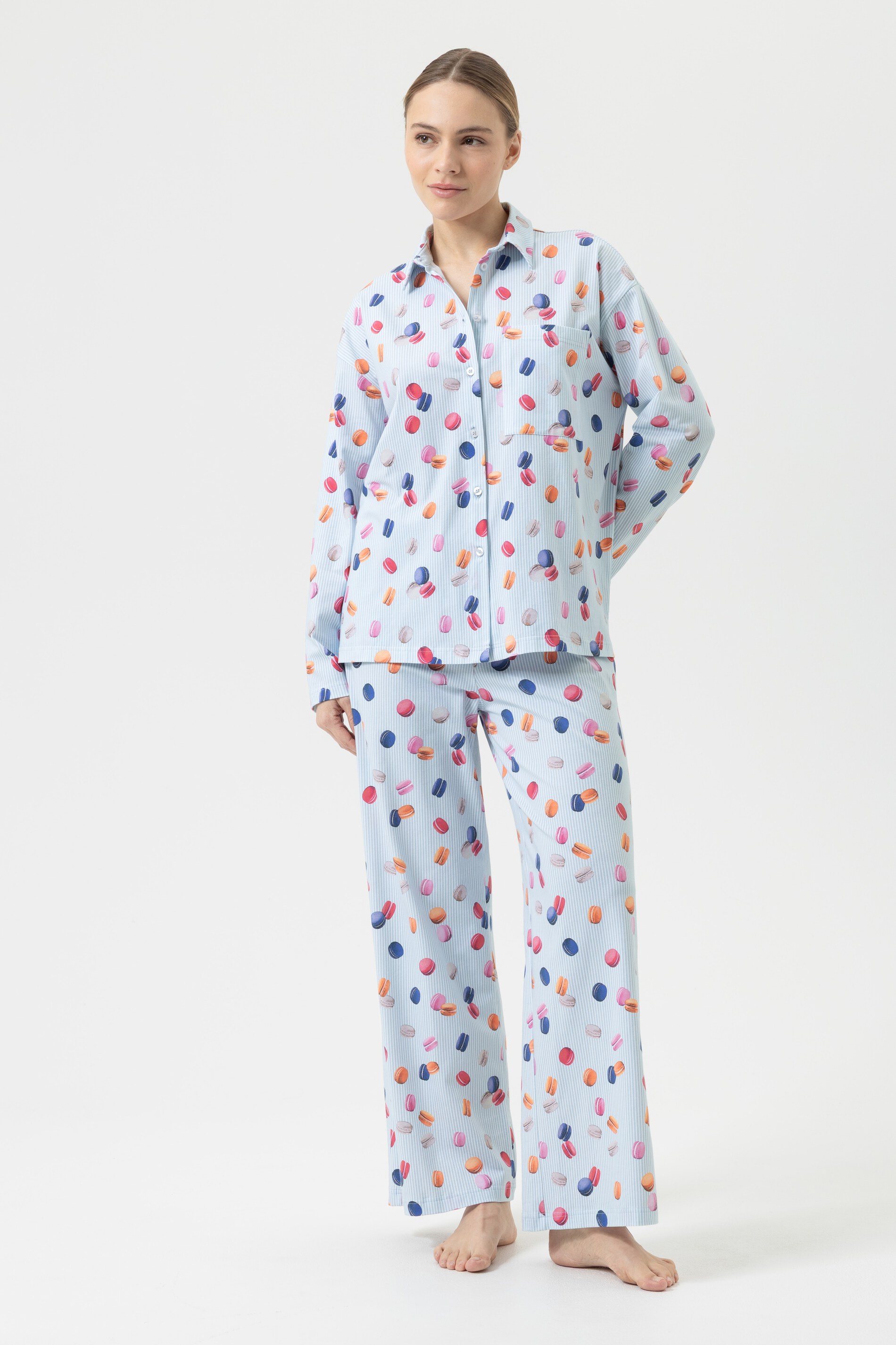 Anzug lang Serie Flying Macarons Powder Blue von mey