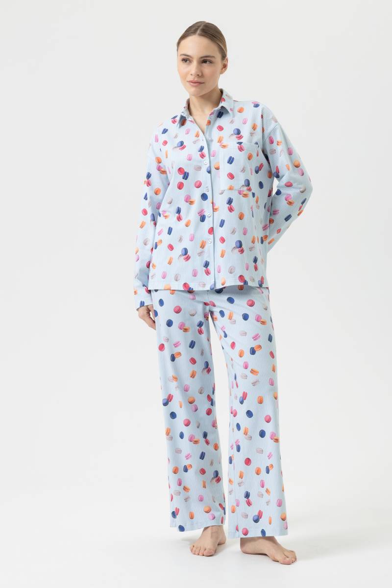 Anzug lang Serie Flying Macarons Powder Blue von mey