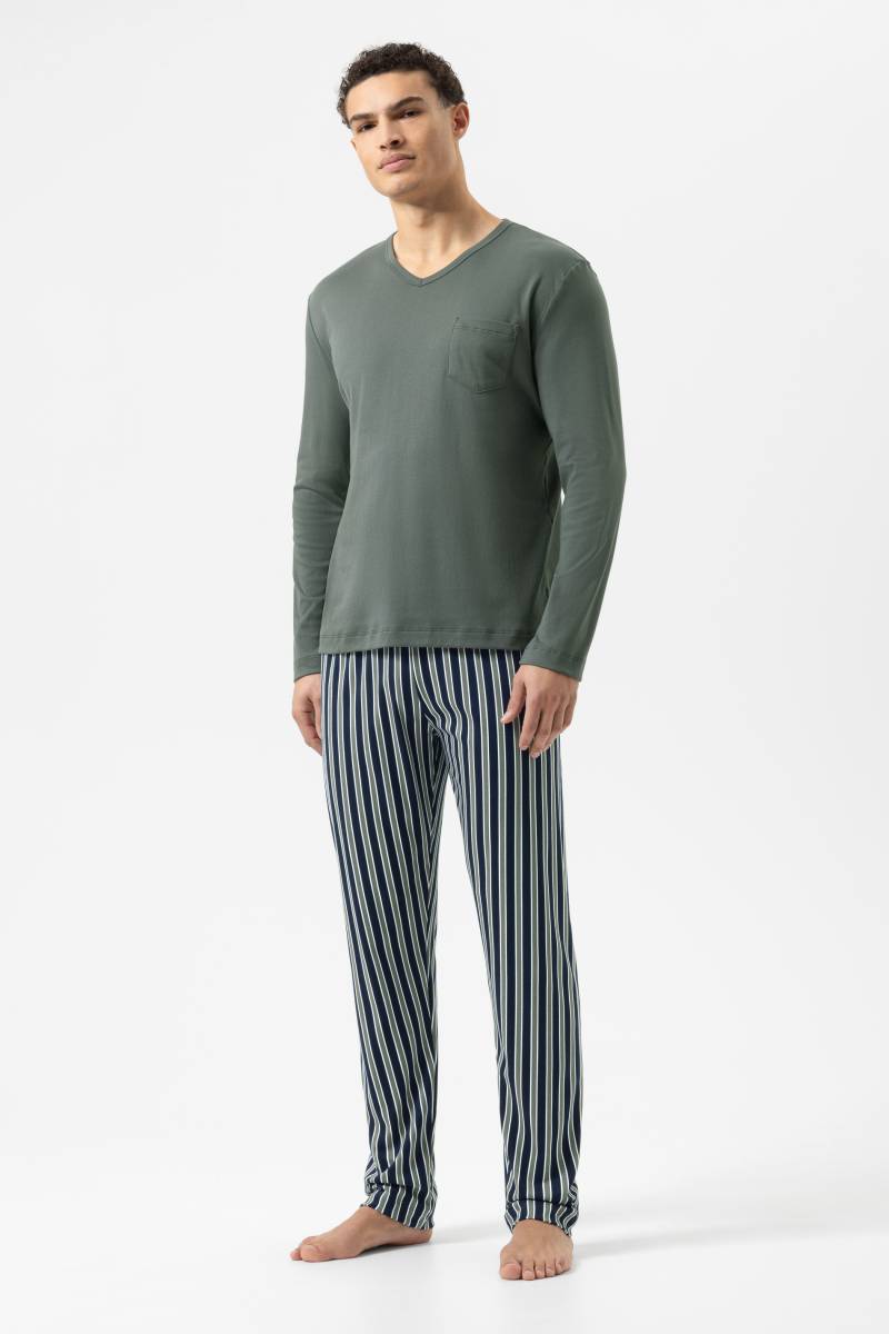 Anzug lang Serie Rough Stripes Grey Hunter von mey