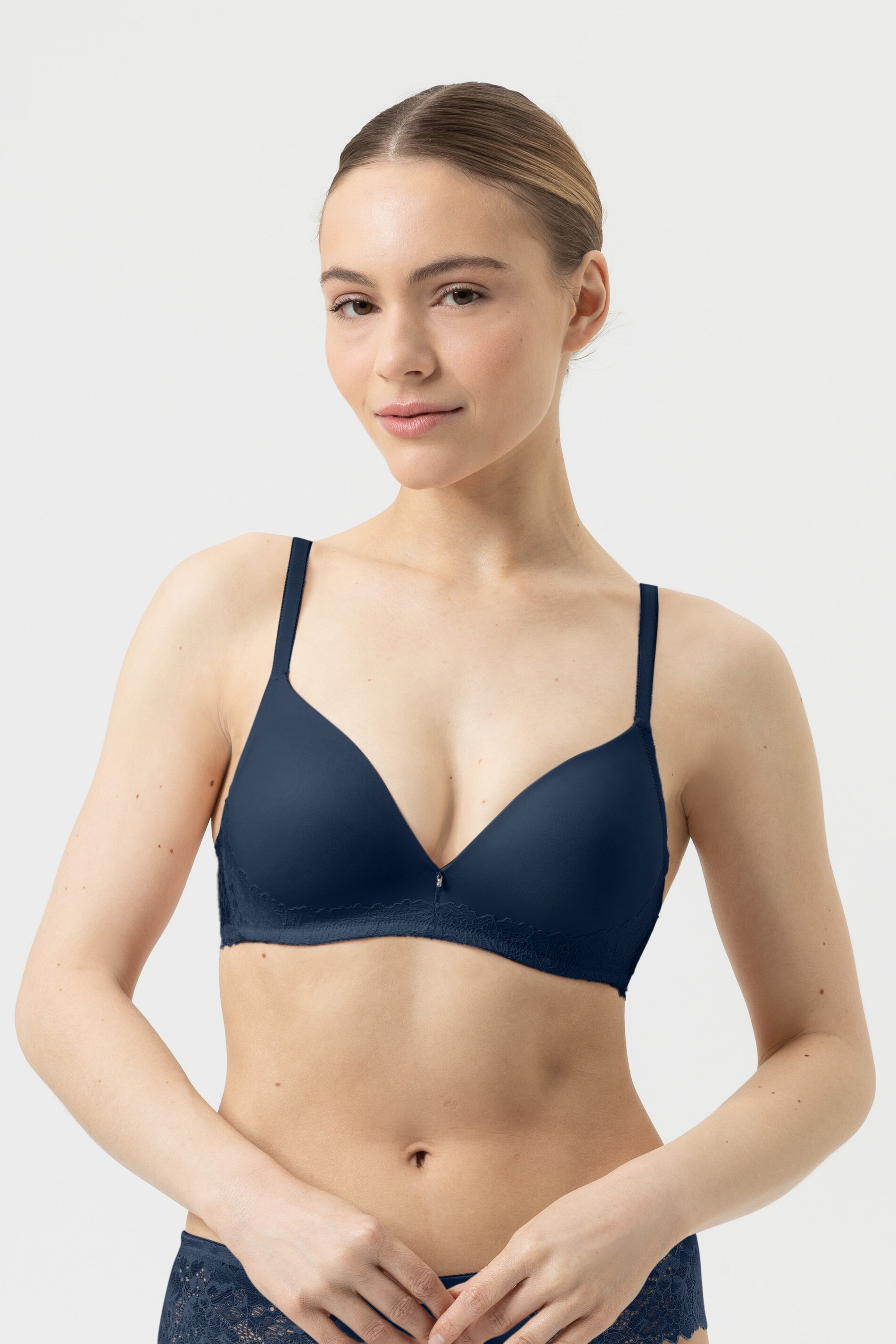 Bi-Stretch-BH, bügellos Serie Luxurious Night Blue von mey