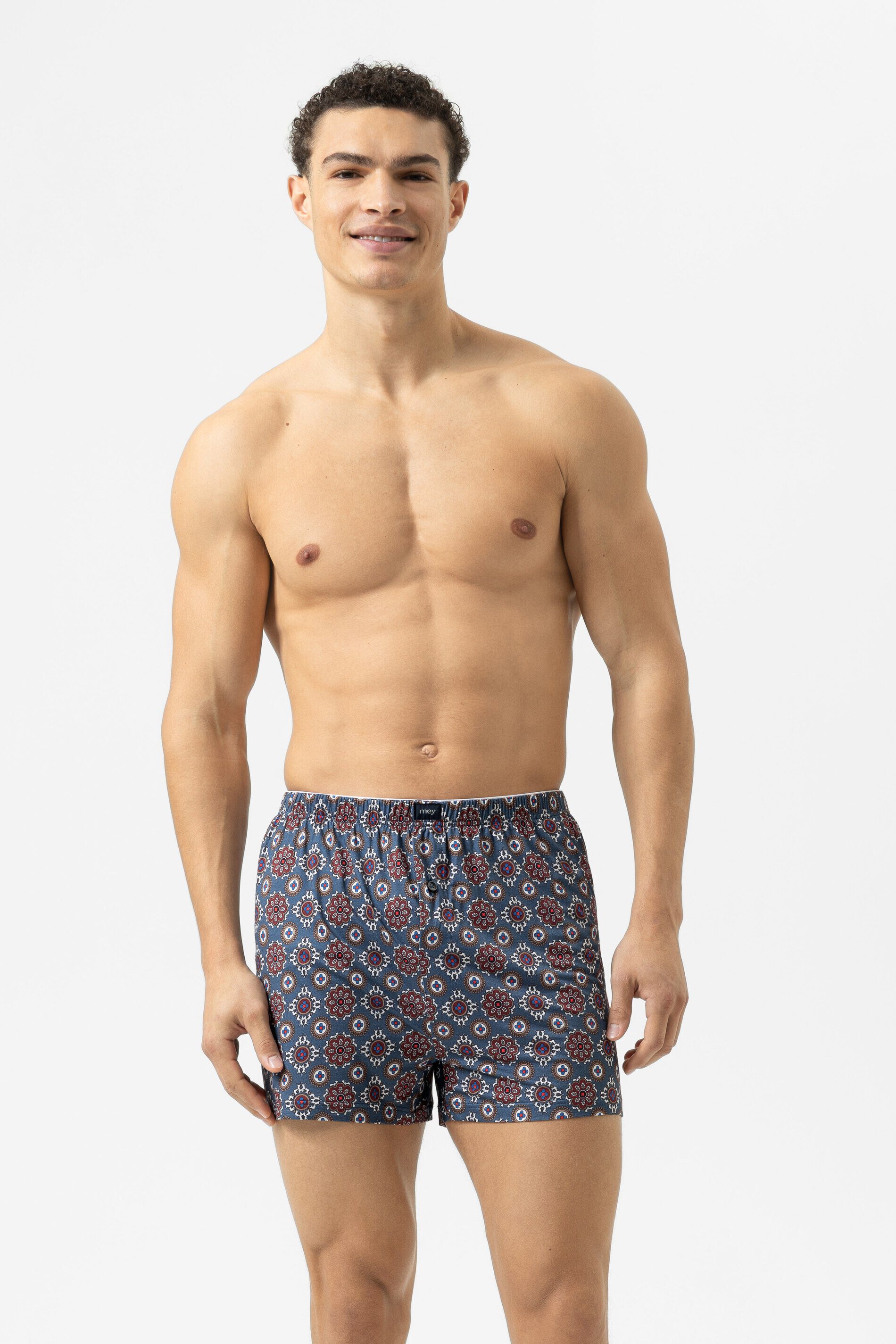 Boxershort Serie Elegant Pattern Galactic Blue von mey