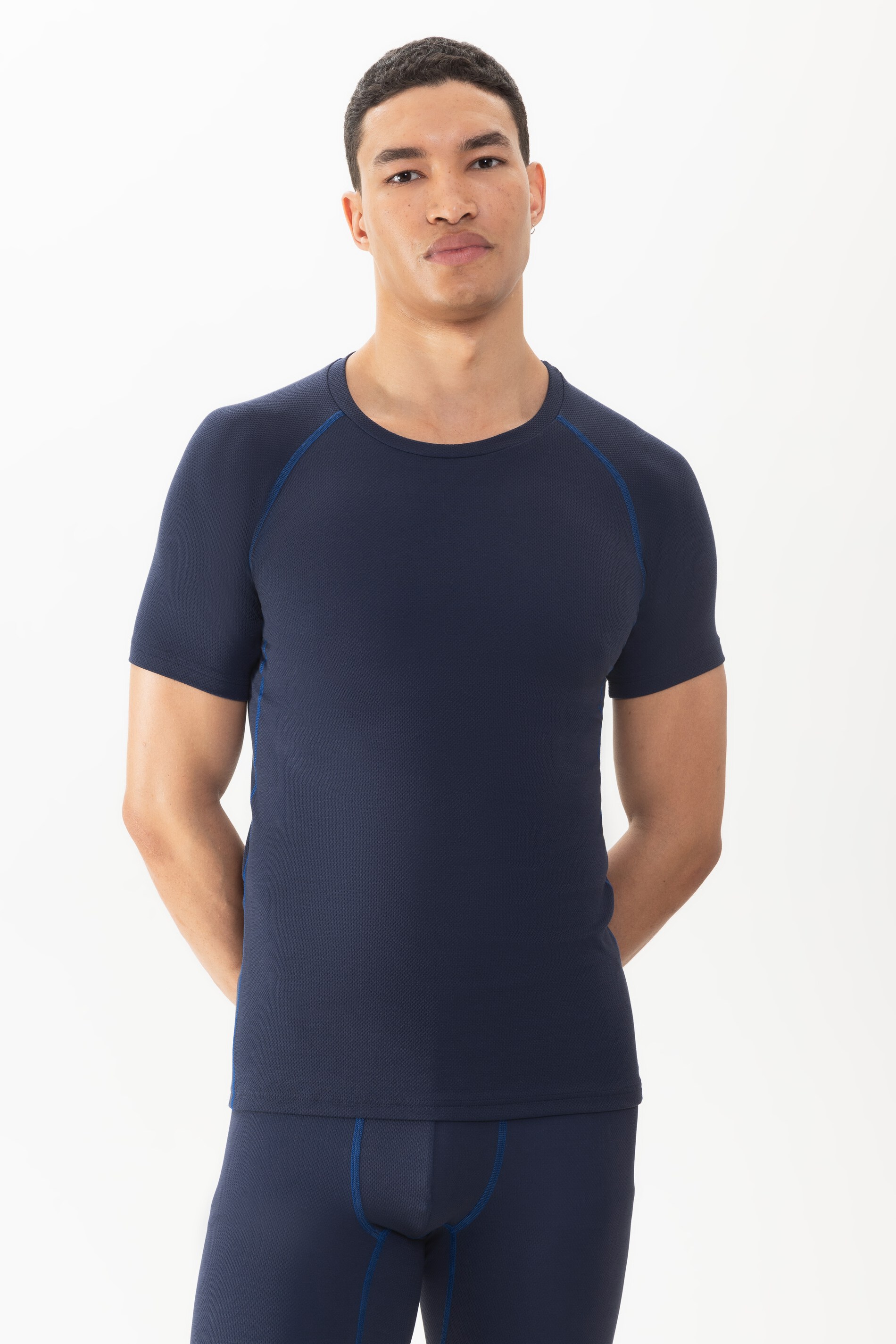 Crew Neck Shirt Serie High Performance Yacht Blue von mey
