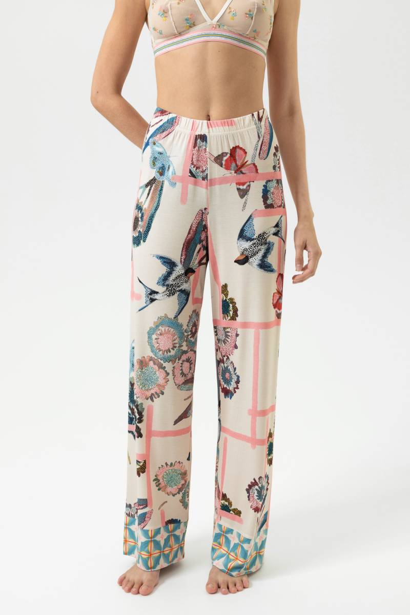 Hose Serie Fragmented Garden Almond Milk von mey