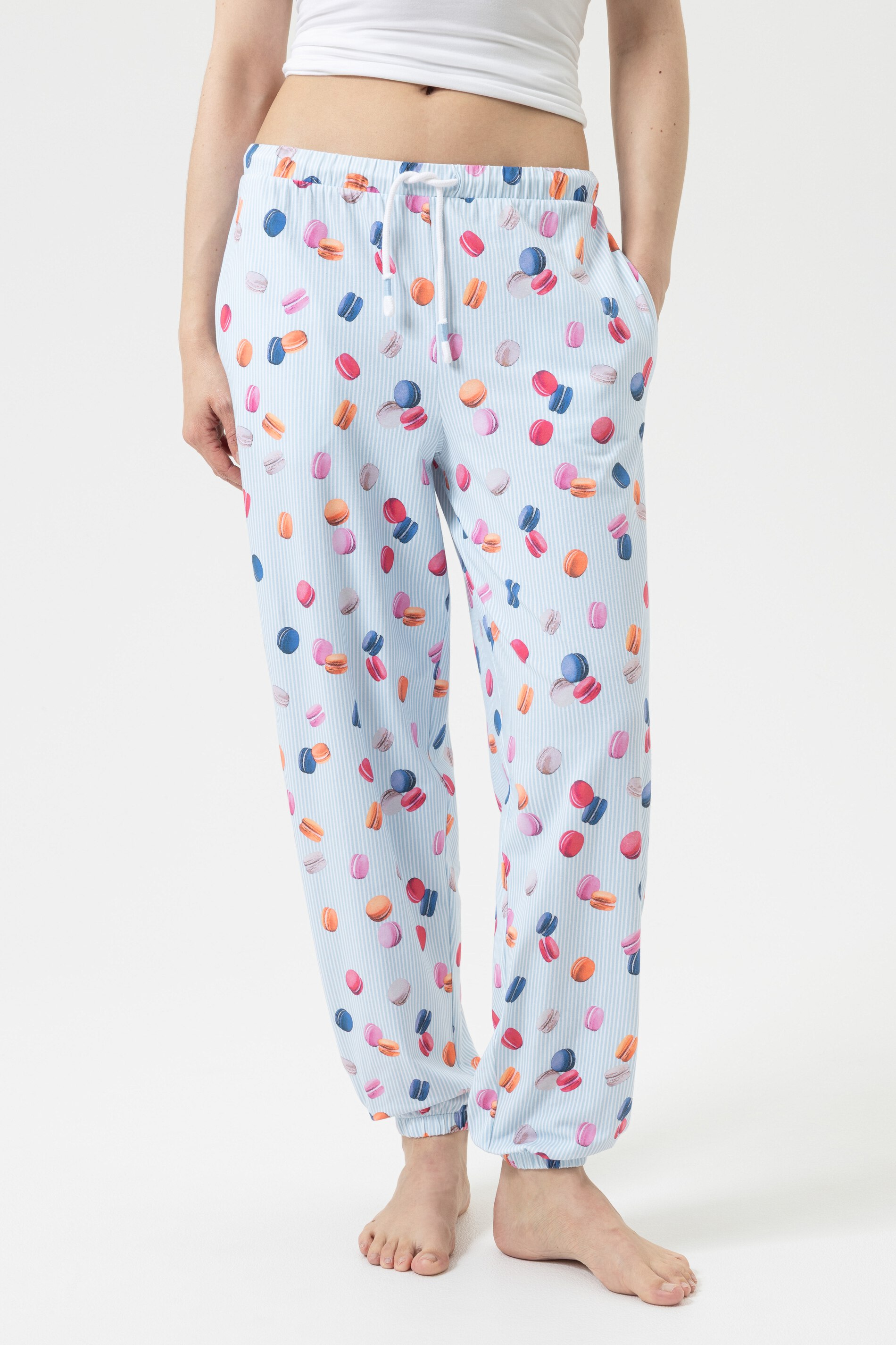 Hose knöchellang Serie Flying Macarons Powder Blue von mey