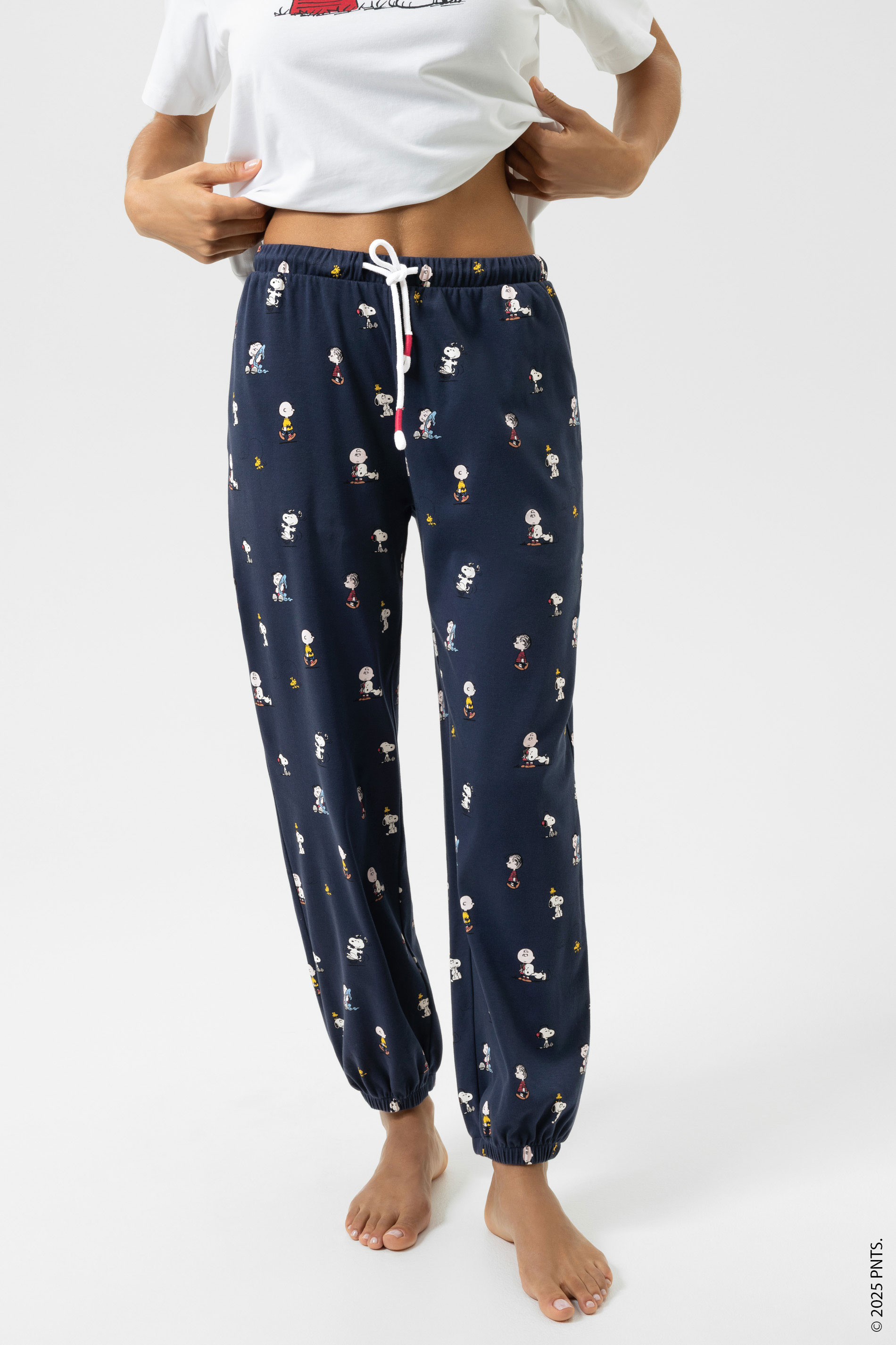 Hose knöchellang Serie mey x Peanuts Yacht Blue von mey
