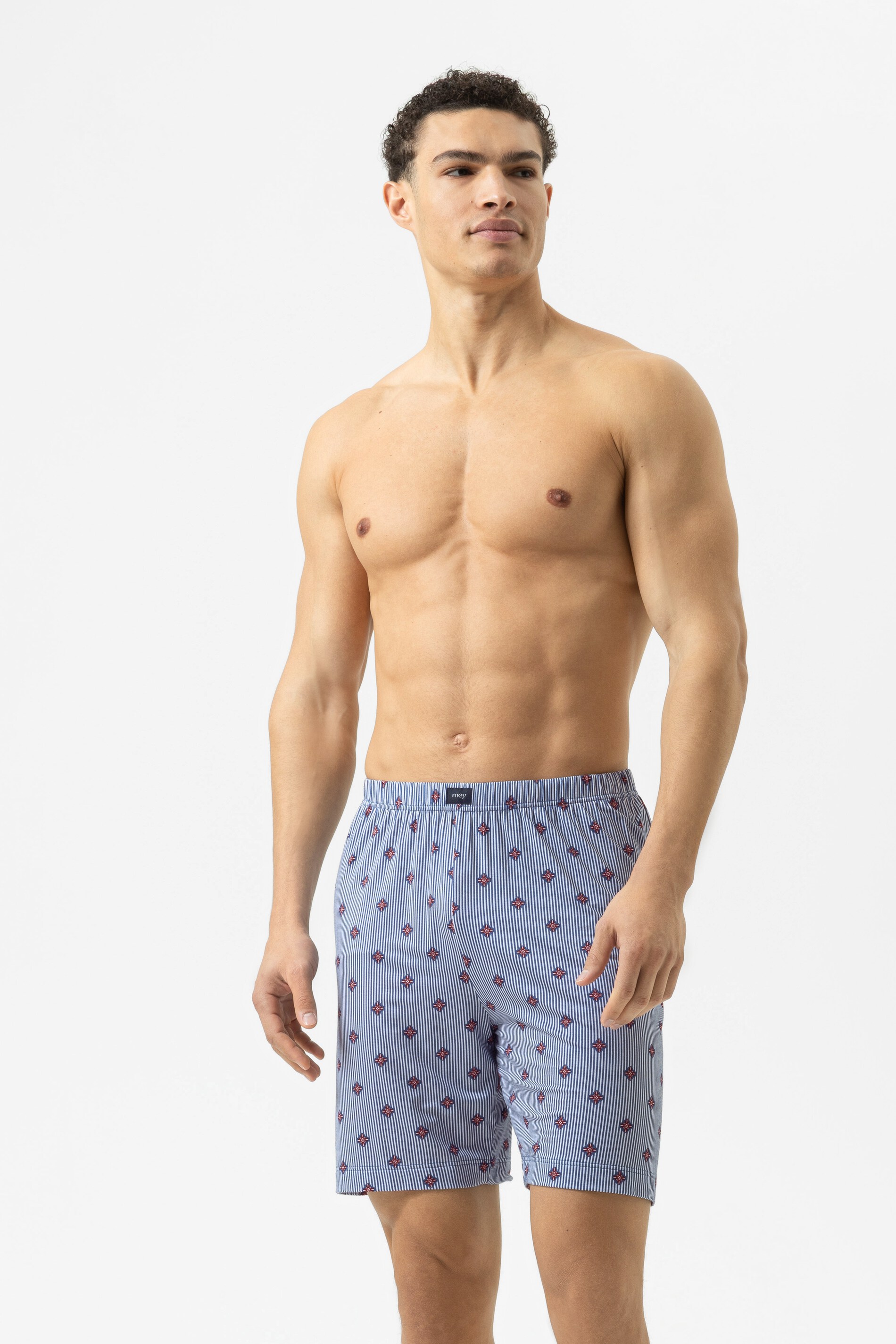 Hose kurz Serie Stripes With Small Pattern Galactic Blue von mey