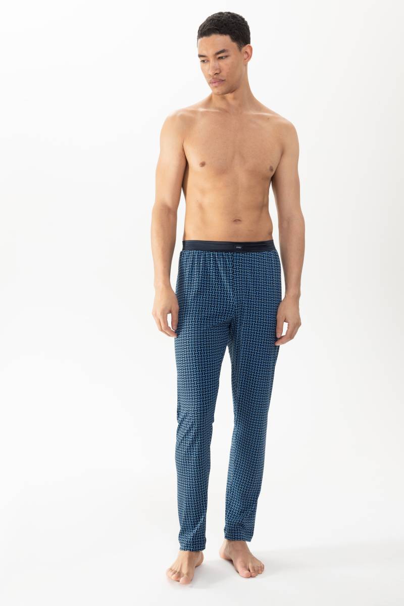 Hose lang Serie Terrazzo Recent Blue von mey